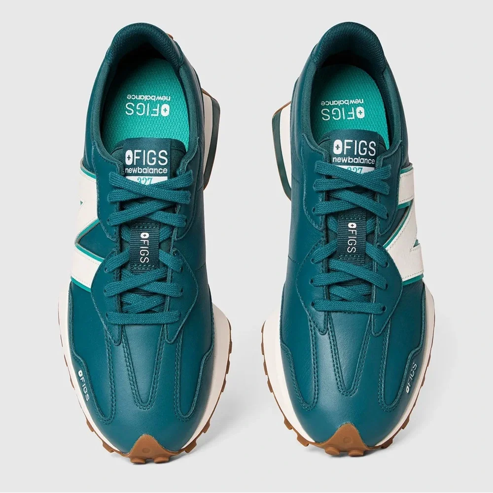 💙 NEW BALANCE 327 x FIGS BLUE🌲 - Picture 3 of 4